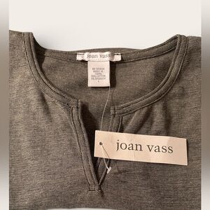 Joan Vass Grey Short Sleeve Tee